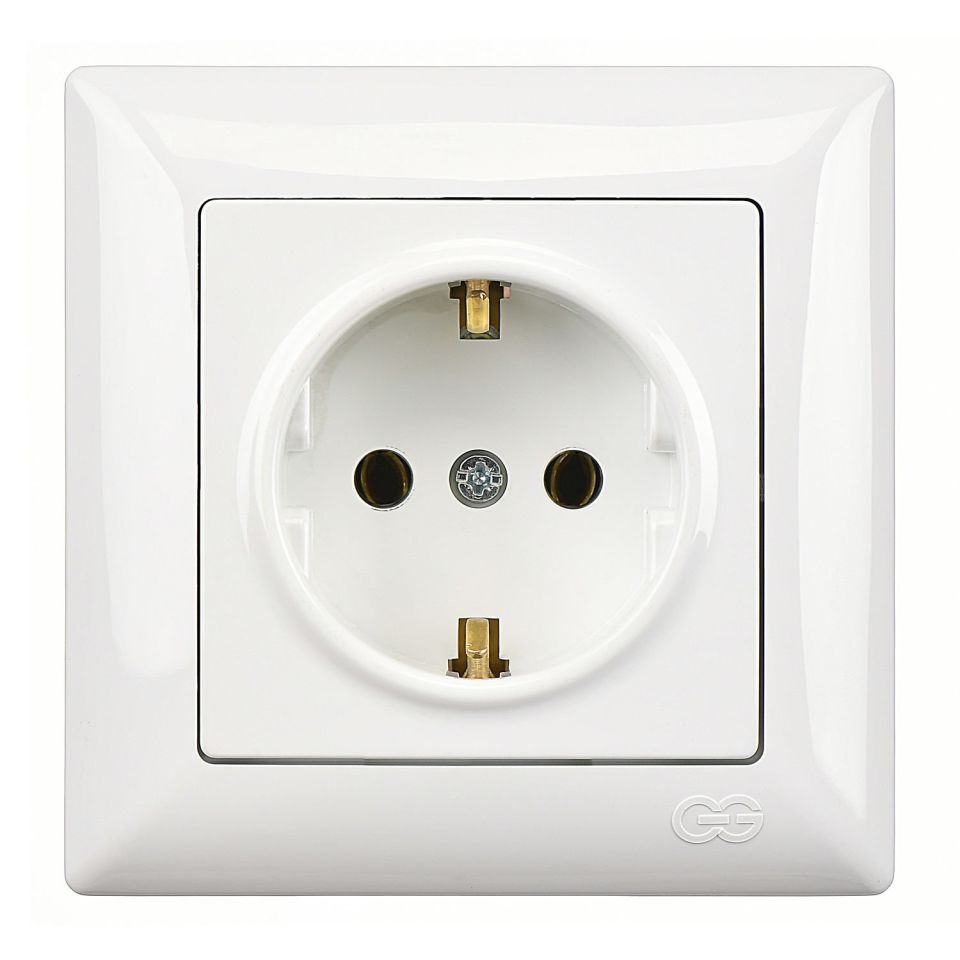 Günsan Visage Topraklı Priz (klipsli) Beyaz