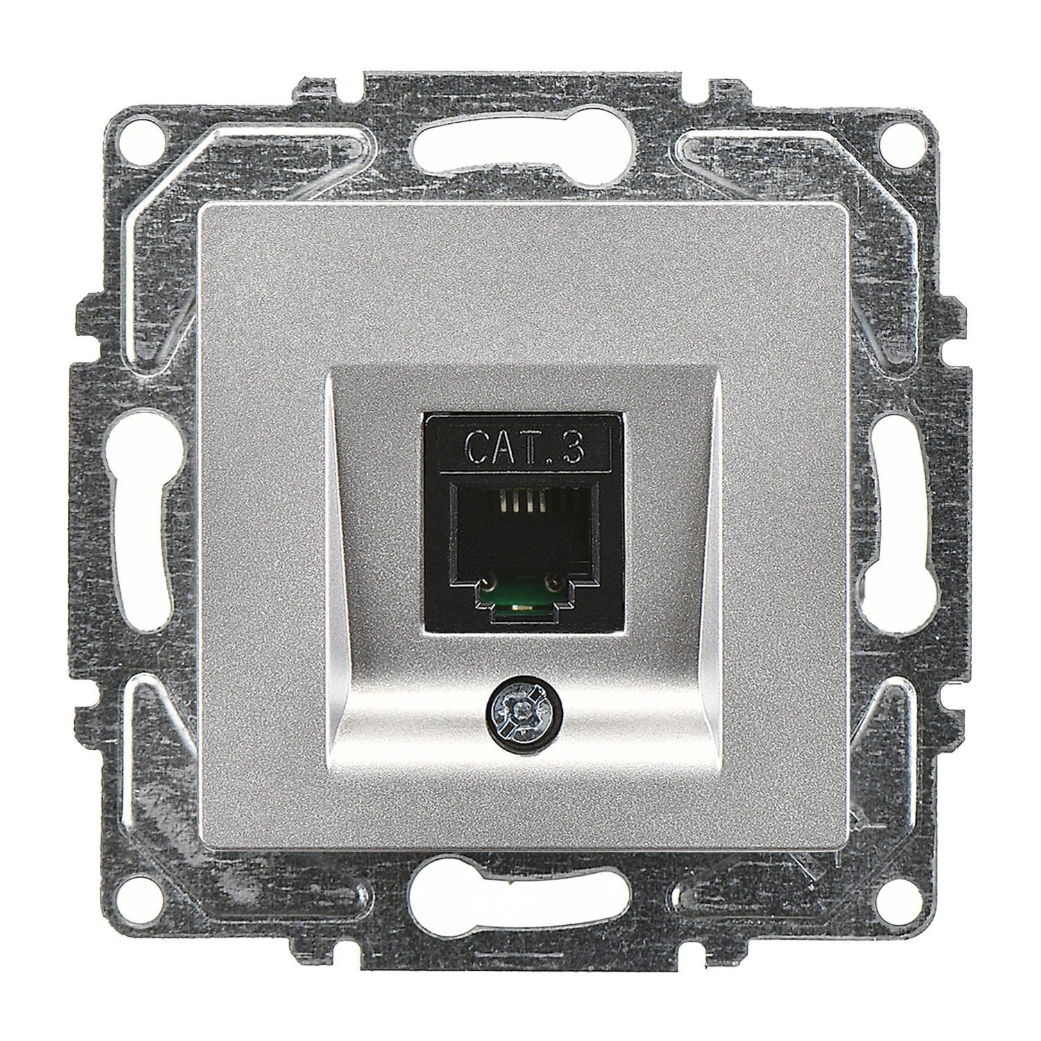 Günsan Valta Eqona Nümeris Telefon Prizi (Cat3) Gümüş