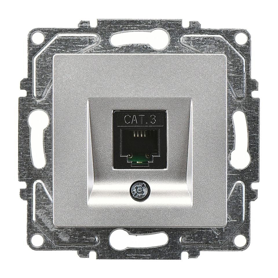 Günsan Valta Eqona Nümeris Telefon Prizi (Cat3) Gümüş