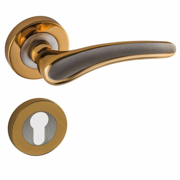 Doğanlar Yakut Saten Albrifin Rozetli Kapı Kolu Rozetli Yale Sol (ADET)