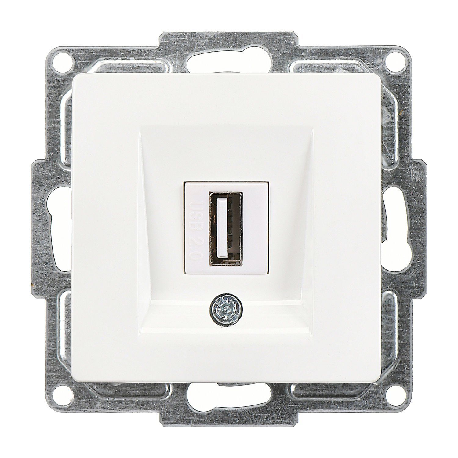 Günsan Visage Beyaz Vidalı USB Data Prizi