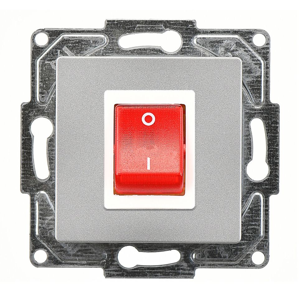 Günsan Eqona Gümüş Vidalı Boiler Anahtar - 10AX 250V