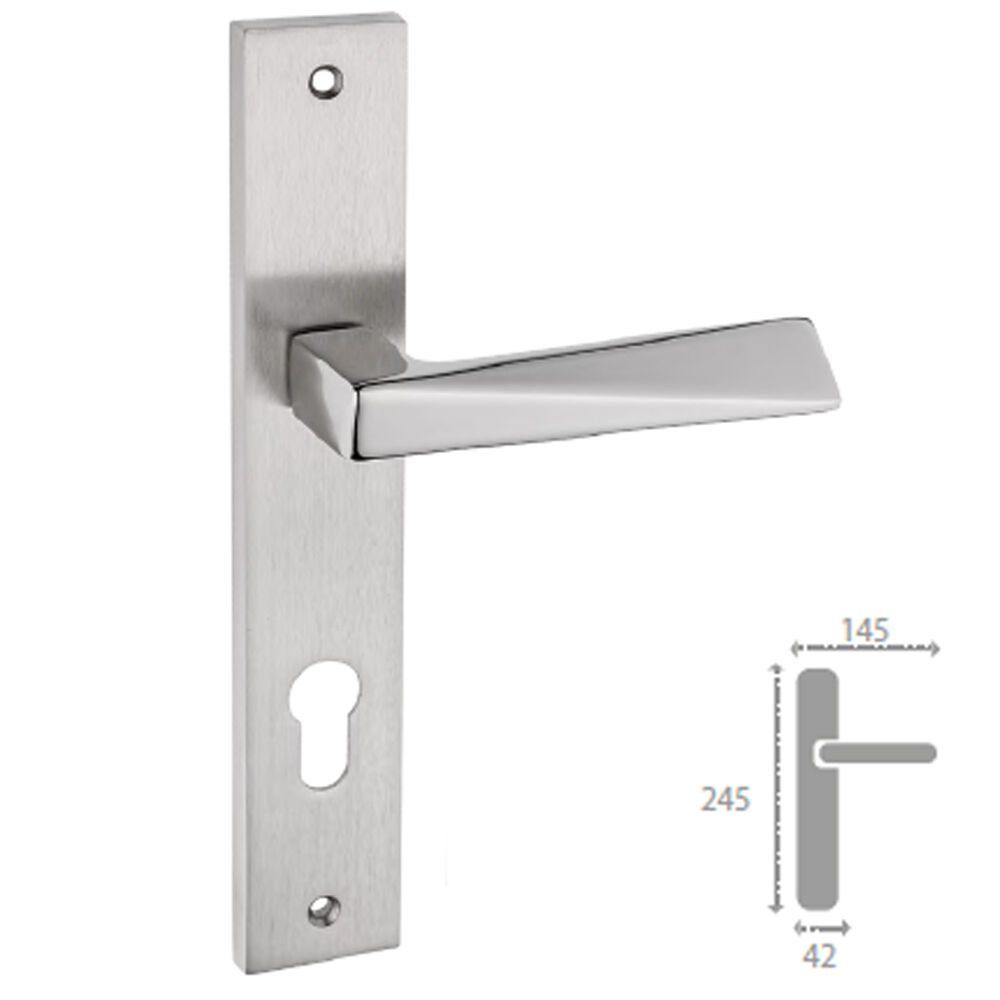 Piramit Kapı Kolu Saten Nikel Aynalı Yale Sağ (adet)