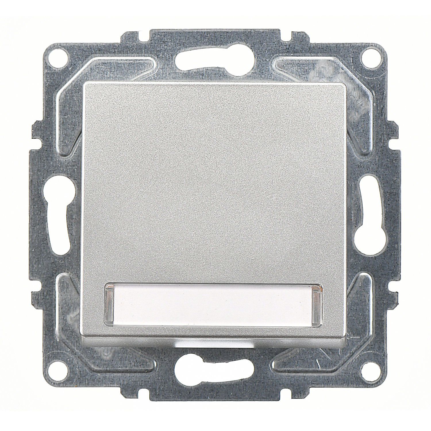 Günsan Eqona Gümüş Vidalı Eqona Işıklı Etiketli Zil Butonu 12V