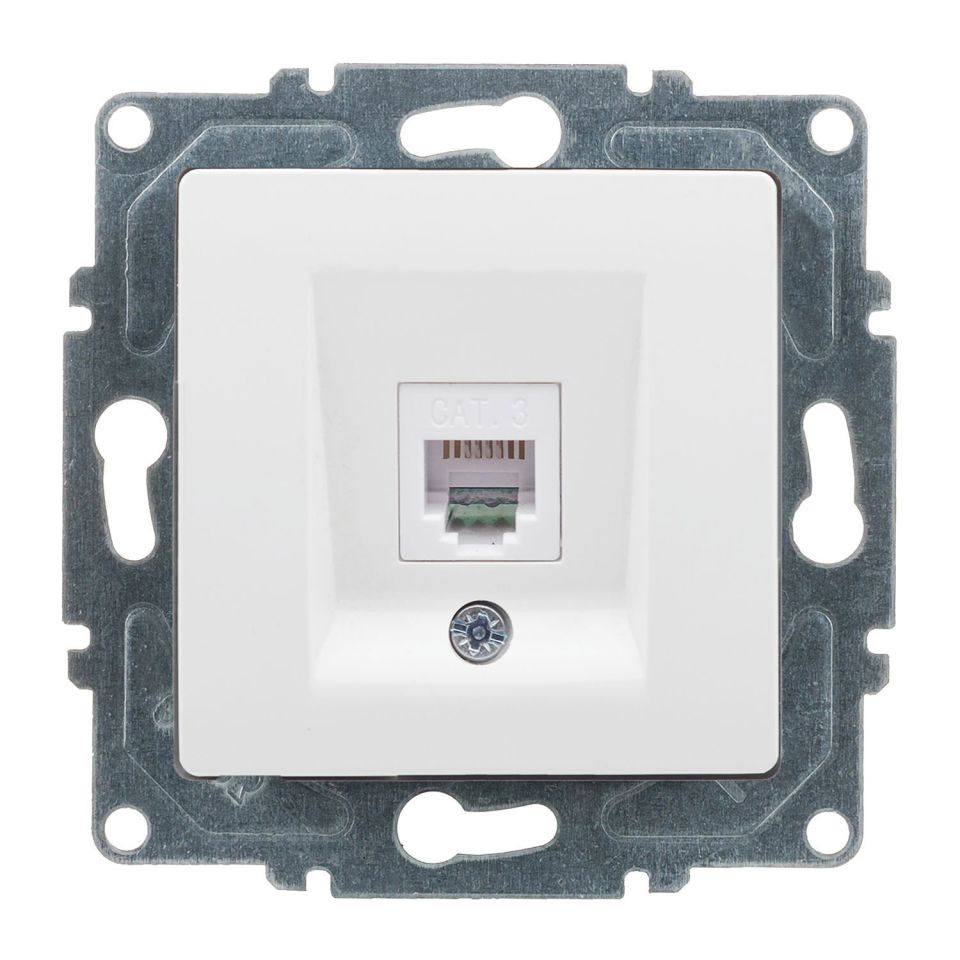 Günsan Visage Nümeris Telefon Prizi (Cat3) Beyaz