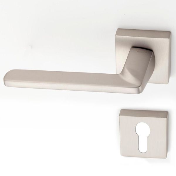 Doğanlar Radya Süper Saten Rozetli Sol Yale Kapı Kolu