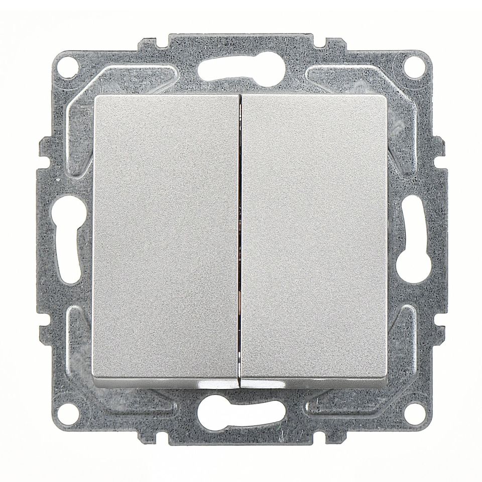 Günsan Eqona Gümüş Vidalı Komütatör 10AX 250V