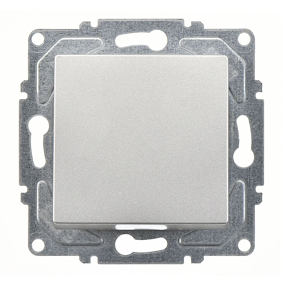 Günsan Eqona Gümüş Vidalı Anahtar - 10AX 250V