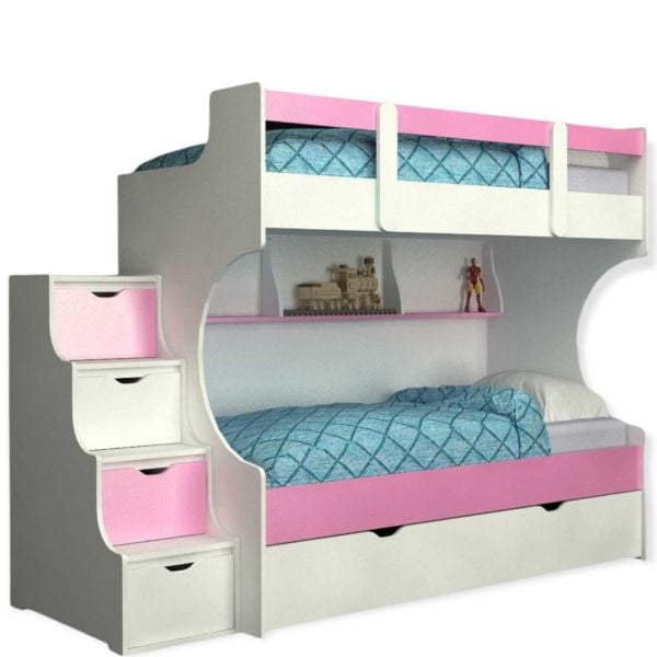 Yavrulu Ranza % 100 MDF Merdivenleri Dolaplı