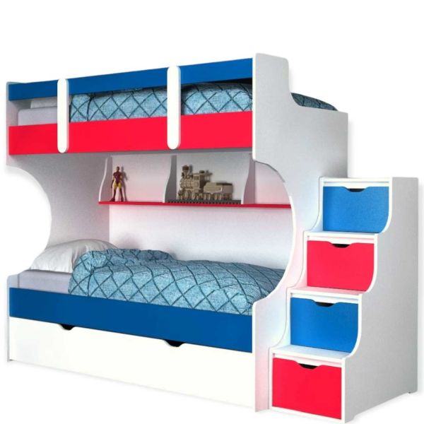 Yavrulu Ranza % 100 MDF Merdivenleri Dolaplı