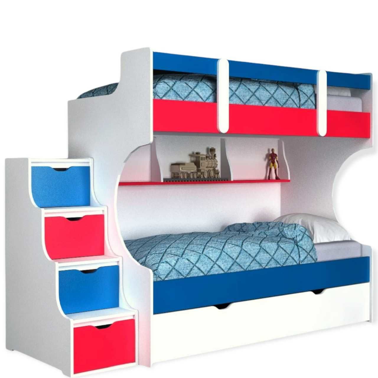 Yavrulu Ranza % 100 MDF Merdivenleri Dolaplı