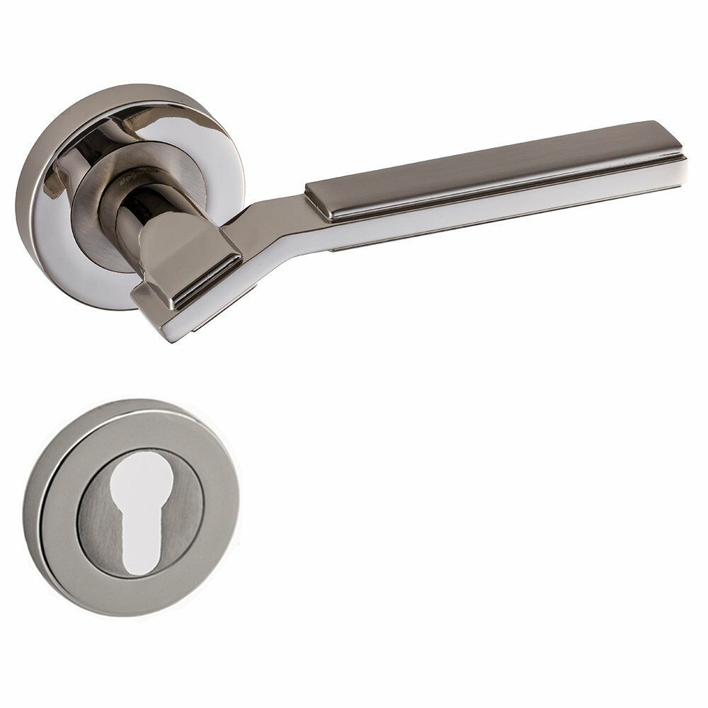 Asos Saten Nikel Rozetli Kapı Kolu Rozetli Yale Sağ (ADET)