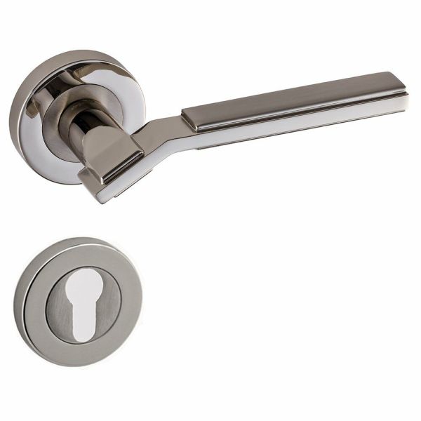 Asos Saten Nikel Rozetli Kapı Kolu Rozetli Yale Sağ (ADET)