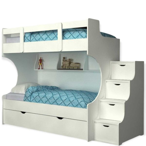 Yavrulu Ranza % 100 MDF Merdivenleri Dolaplı