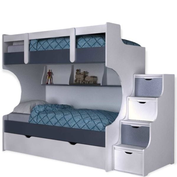 Yavrulu Ranza % 100 MDF Merdivenleri Dolaplı