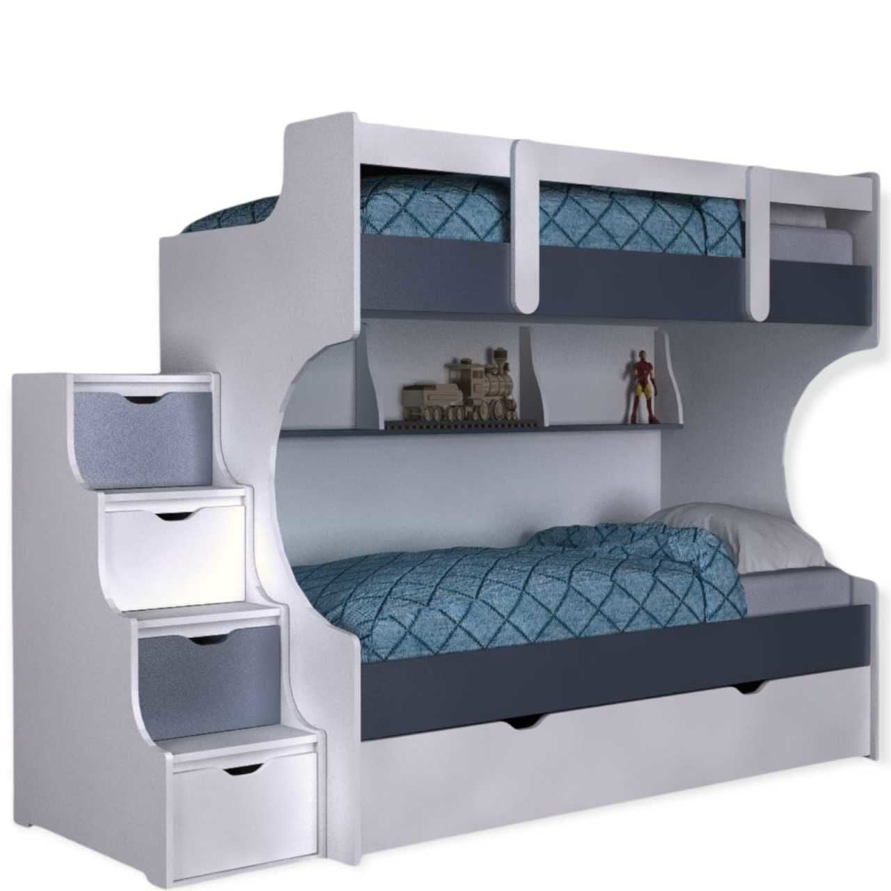 Yavrulu Ranza % 100 MDF Merdivenleri Dolaplı