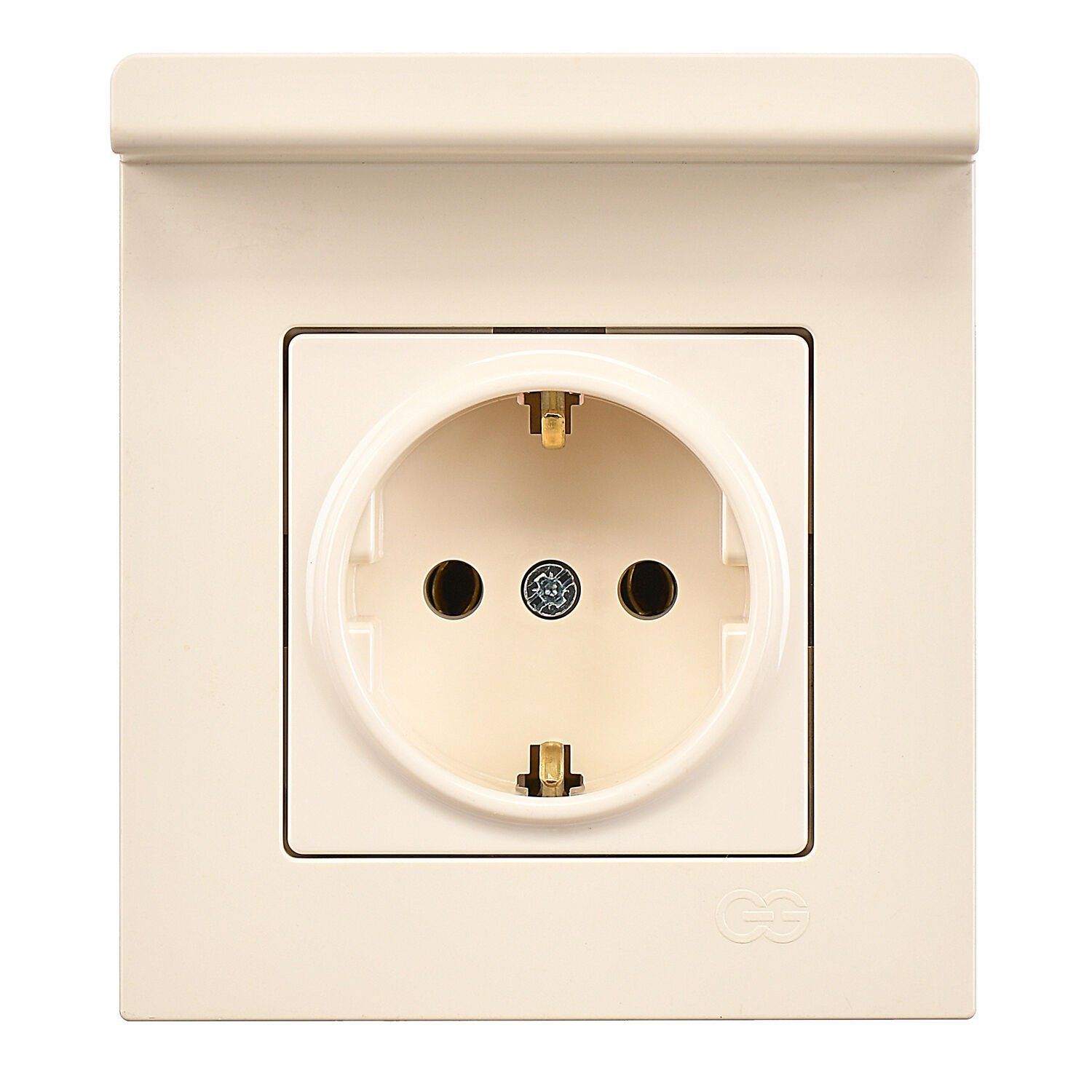 Günsan Valta Eqona Pratik Telefon Tutucu Topraklı Priz Krem