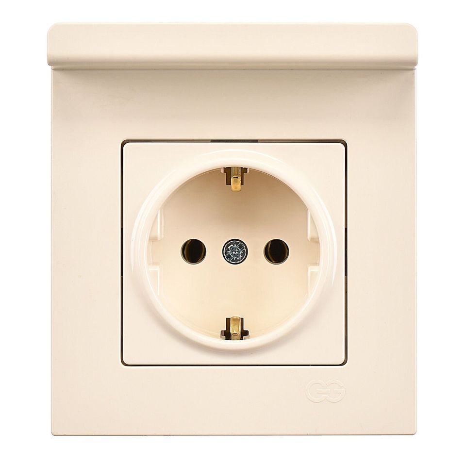 Günsan Valta Eqona Pratik Telefon Tutucu Topraklı Priz Krem