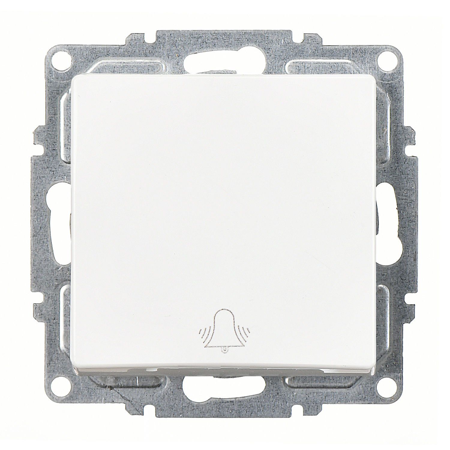 Günsan Visage Beyaz Vidalı Zil Butonu - 10AX 250V