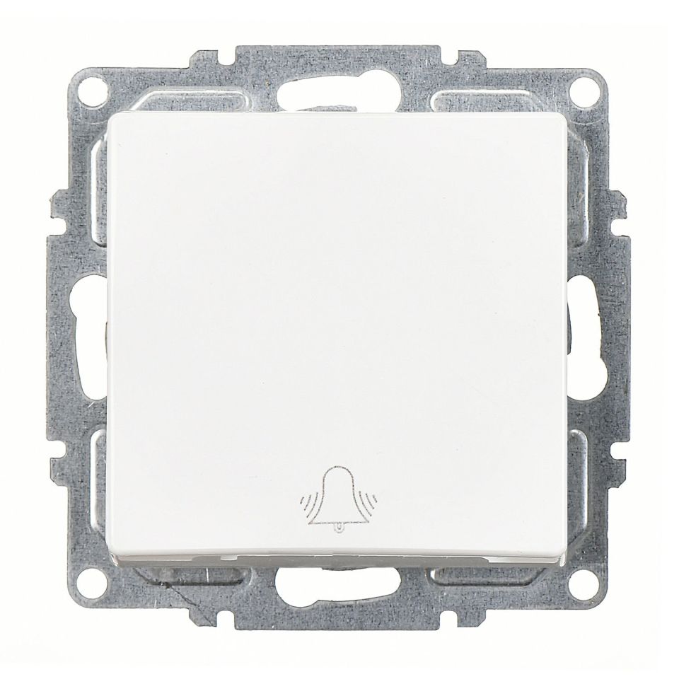 Günsan Visage Beyaz Vidalı Zil Butonu - 10AX 250V