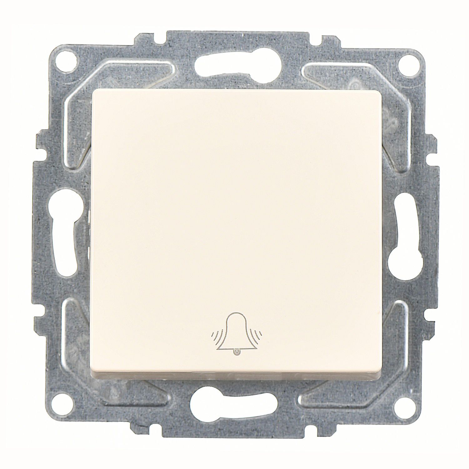 Günsan Eqona Krem Klipsli Zil Butonu - 10AX 250V