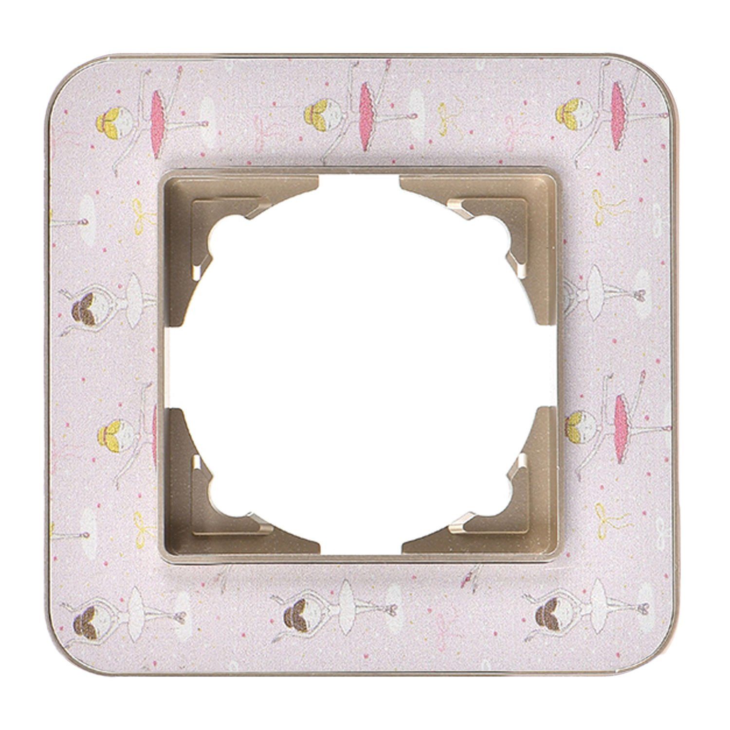 Günsan Radius Metalik Bej & Pinky Ballerina Tekli Çerçeve