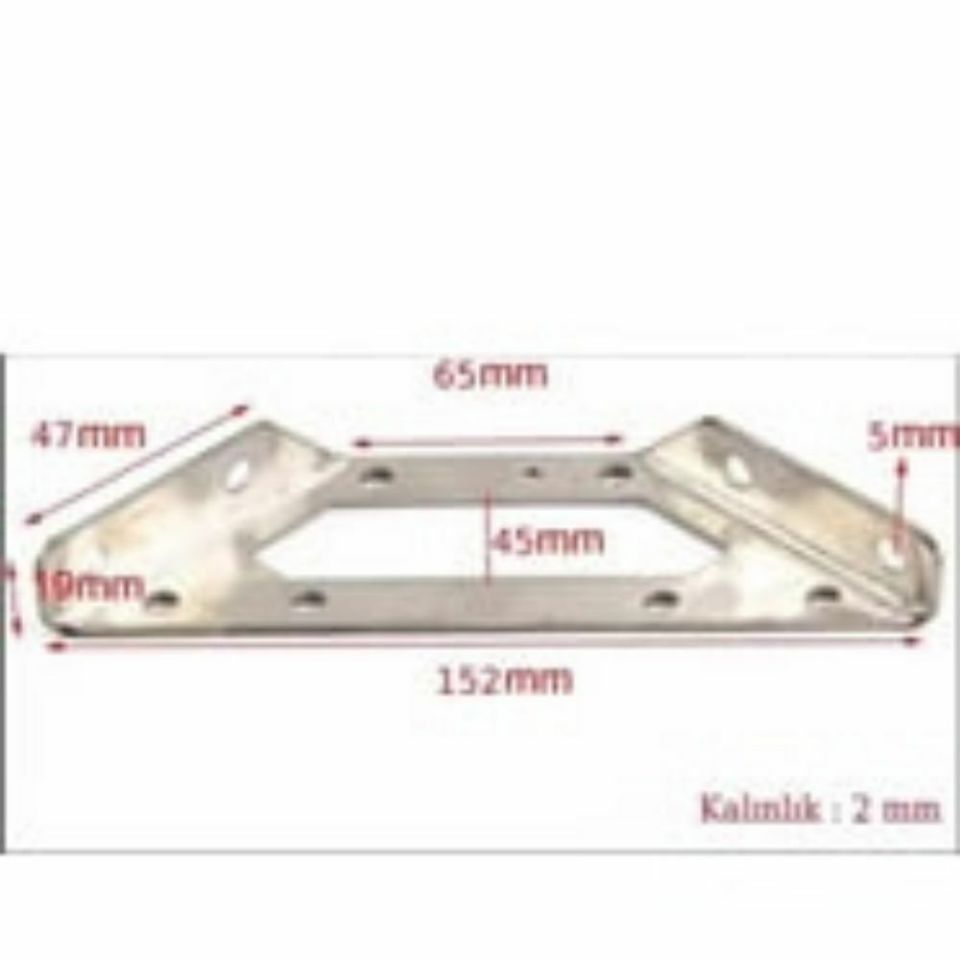 DERECELİ KÖŞE BAĞLANTI ÇİNKO BÜYÜK ( 10 ADET )