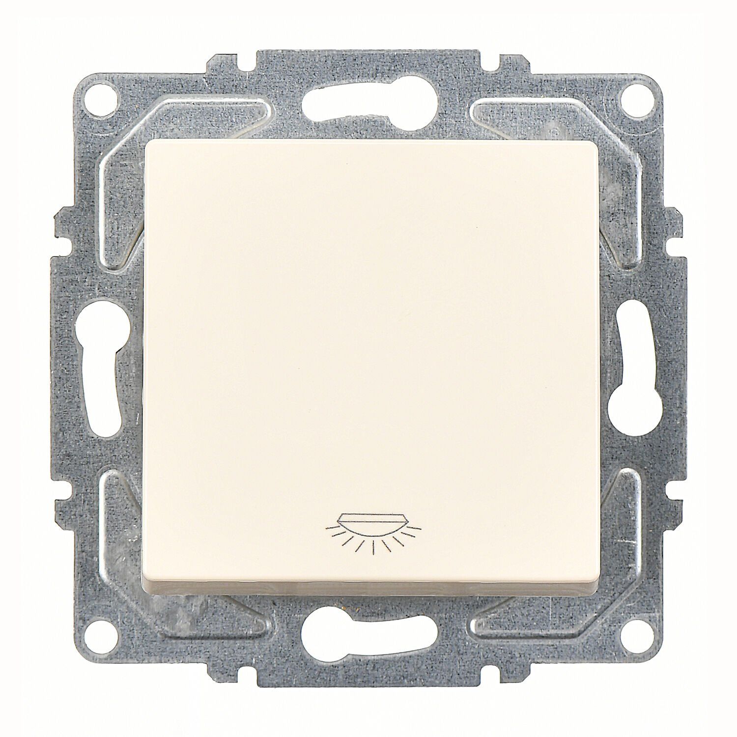 Günsan Eqona Krem Klipsli Liht Anahtar 10AX 250V