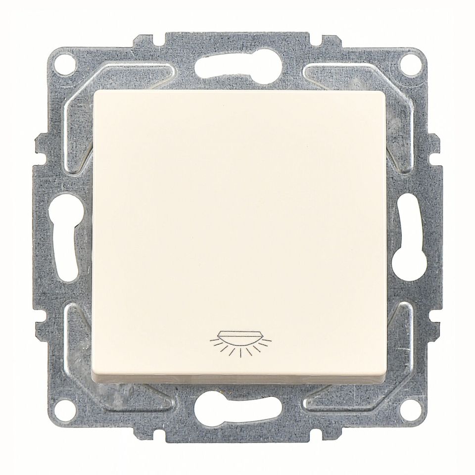 Günsan Eqona Krem Klipsli Liht Anahtar 10AX 250V