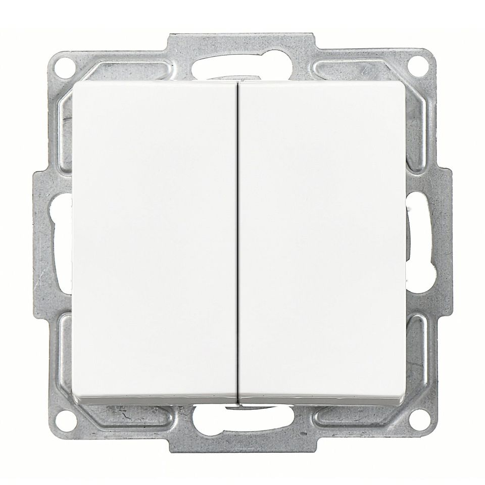 Günsan Visage Komutatör Beyaz Vidalı Komütatör Anahtar 10AX 250V