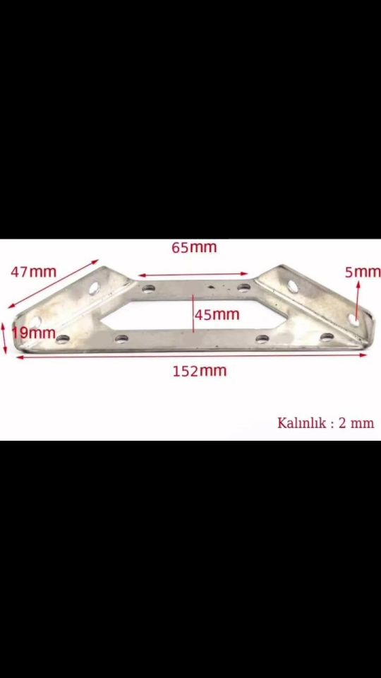 DERECELİ KÖŞE BAĞLANTI BÜYÜK BOYALI GRİ (5 ADET )