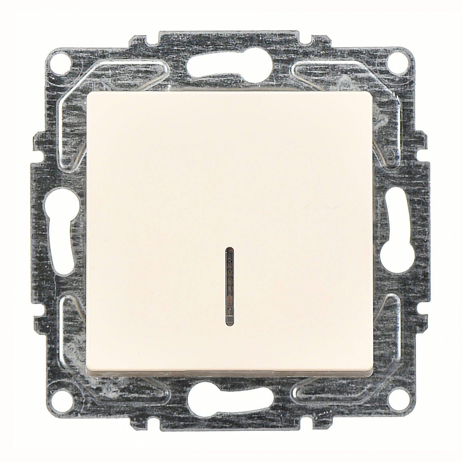 Günsan Eqona Krem Klipsli Eqona Işıklı Anahtar