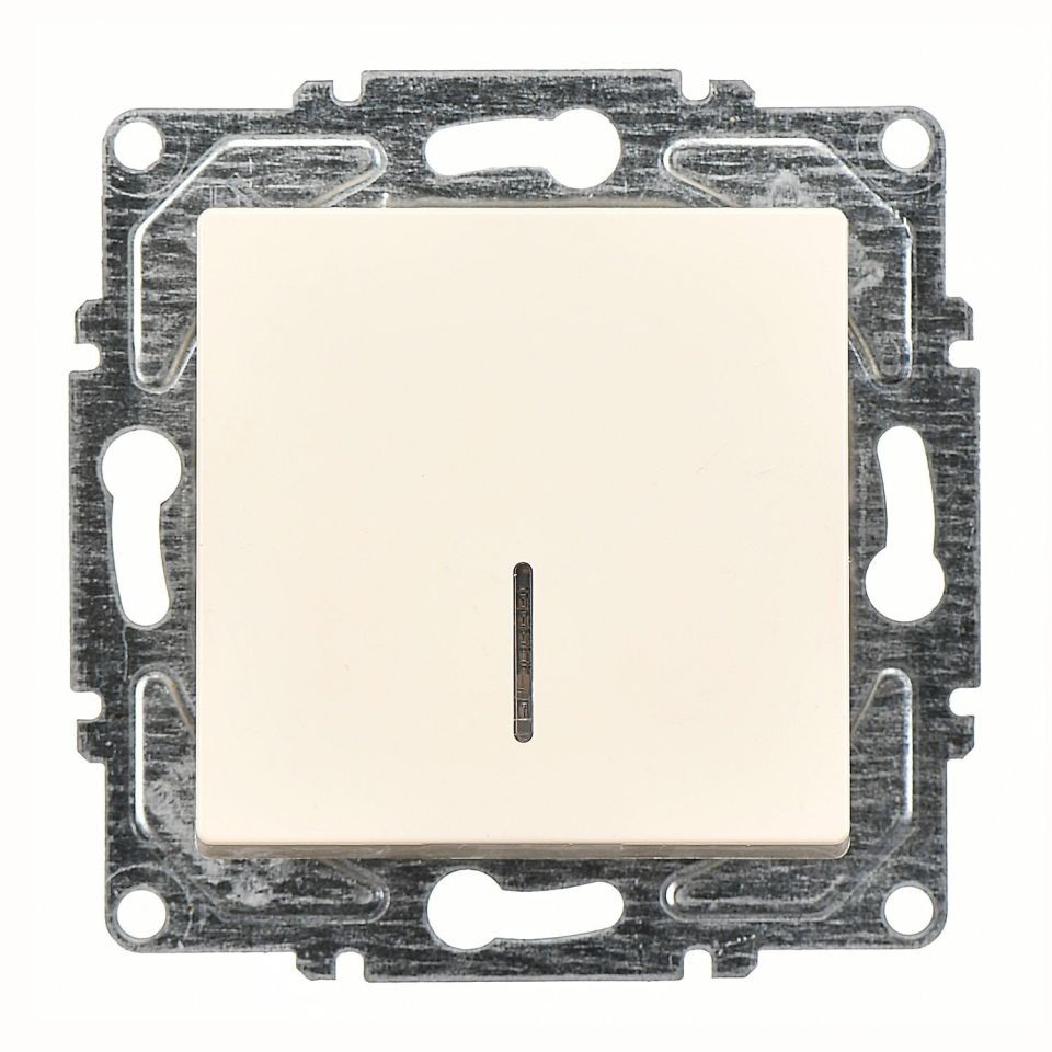 Günsan Eqona Krem Klipsli Eqona Işıklı Anahtar