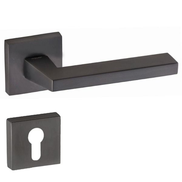 DOĞANLAR PARMA ANTRASİT ROZETLİ YALE KAPI KOLU SAĞ