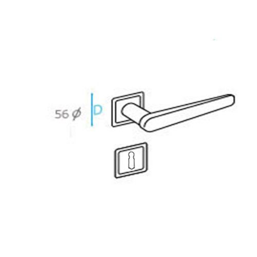 DOĞANLAR PARMA ANTRASİT ROZETLİ YALE KAPI KOLU SAĞ