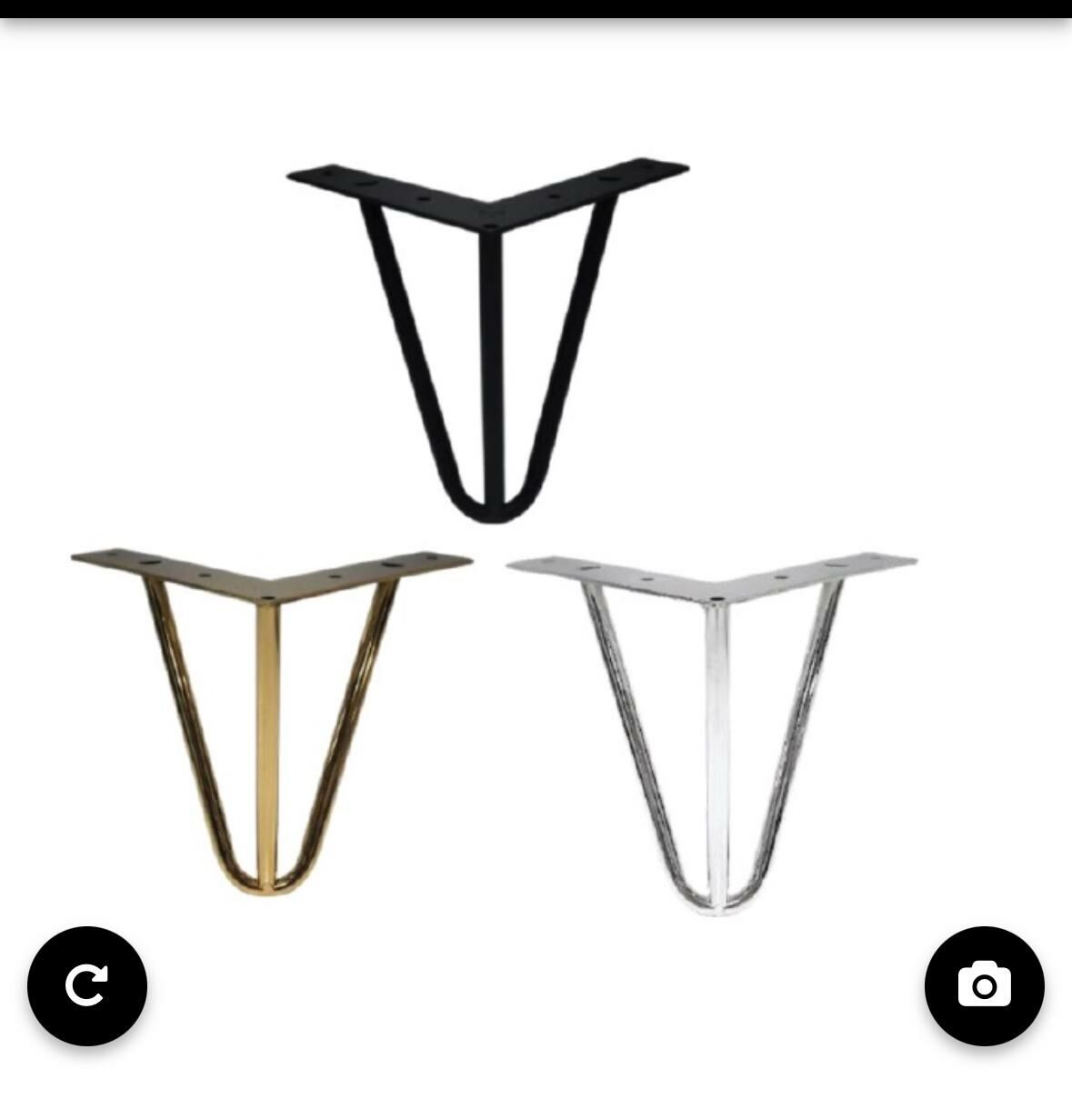 MARTI 15 CM (SİYAH) METAL AYAK