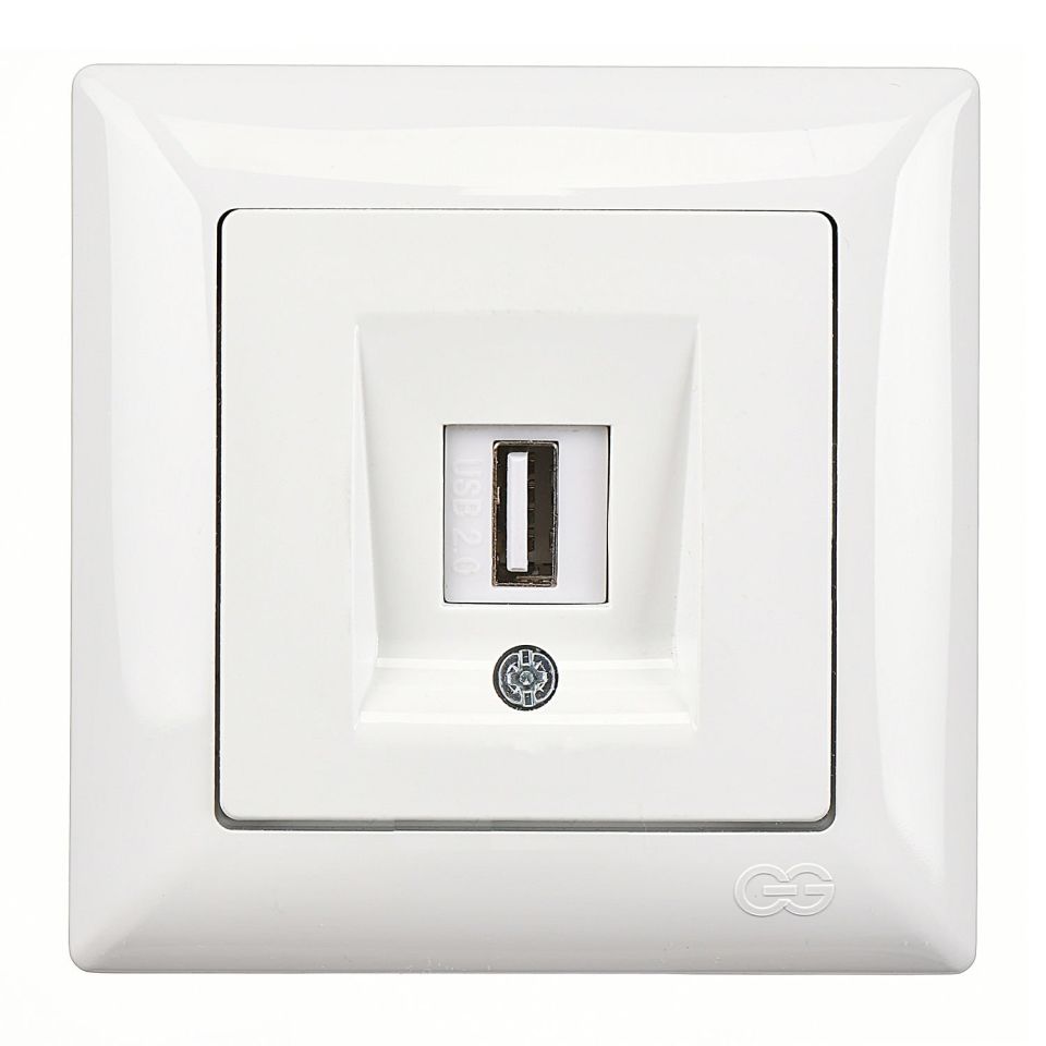 Günsan Visage USB Data Prizi Beyaz