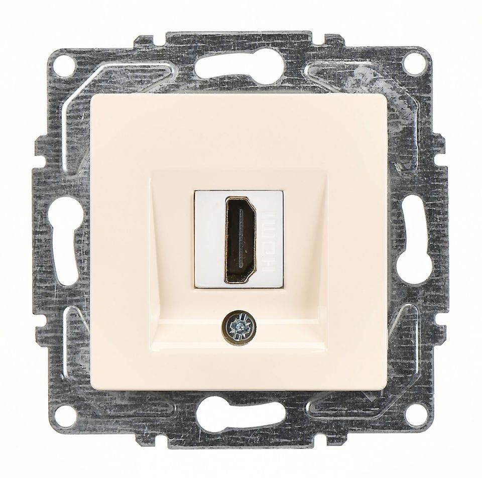 Günsan Eqona Krem Vidalı HDMI Prizi