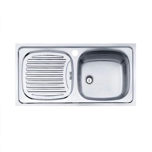 Ebm 45 Sol Paslanmaz Çelik Tek Hazneli Evye 40132022 (PA350N1202)