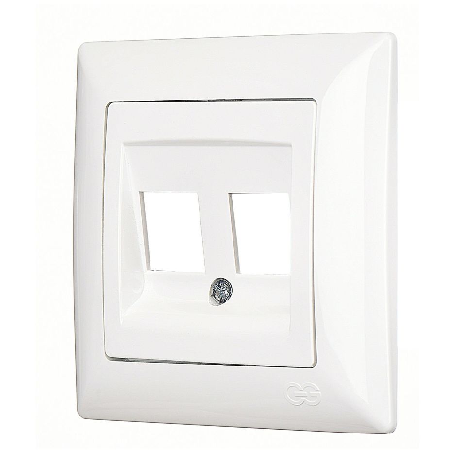 Günsan Visage İkili Data Prizi (Jaksız) Beyaz