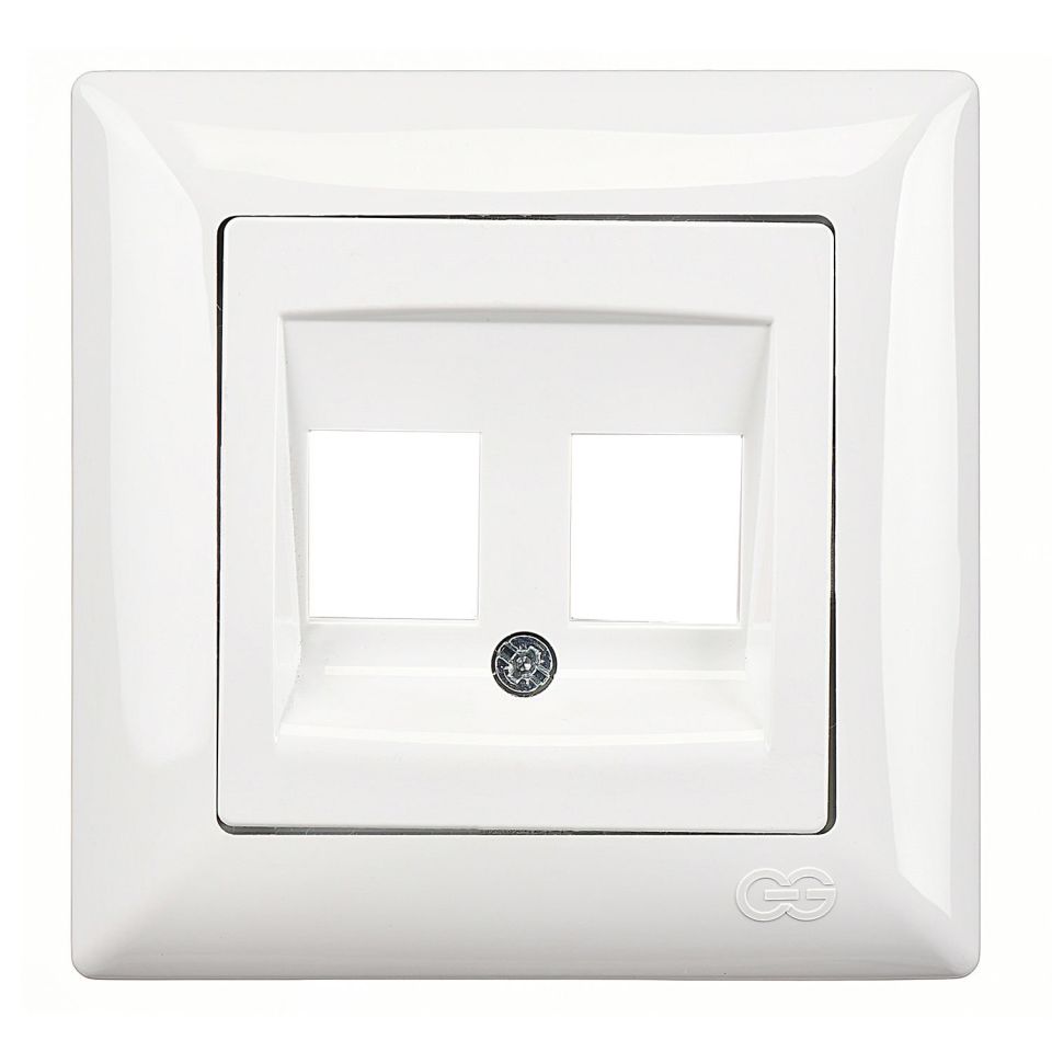 Günsan Visage İkili Data Prizi (Jaksız) Beyaz