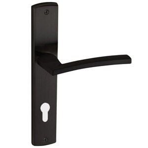 DOĞANLAR RODOS MAT SİYAH AYNALI YALE KAPI KOLU SAĞ