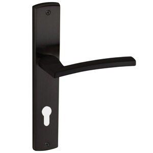 DOĞANLAR RODOS MAT SİYAH AYNALI YALE KAPI KOLU SAĞ