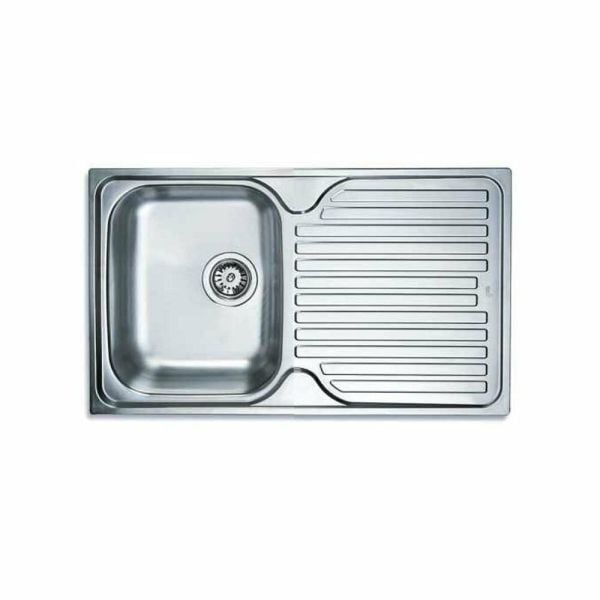 Princess 50 B Paslanmaz Çelik Evye, Sol damlalıklı, Inox