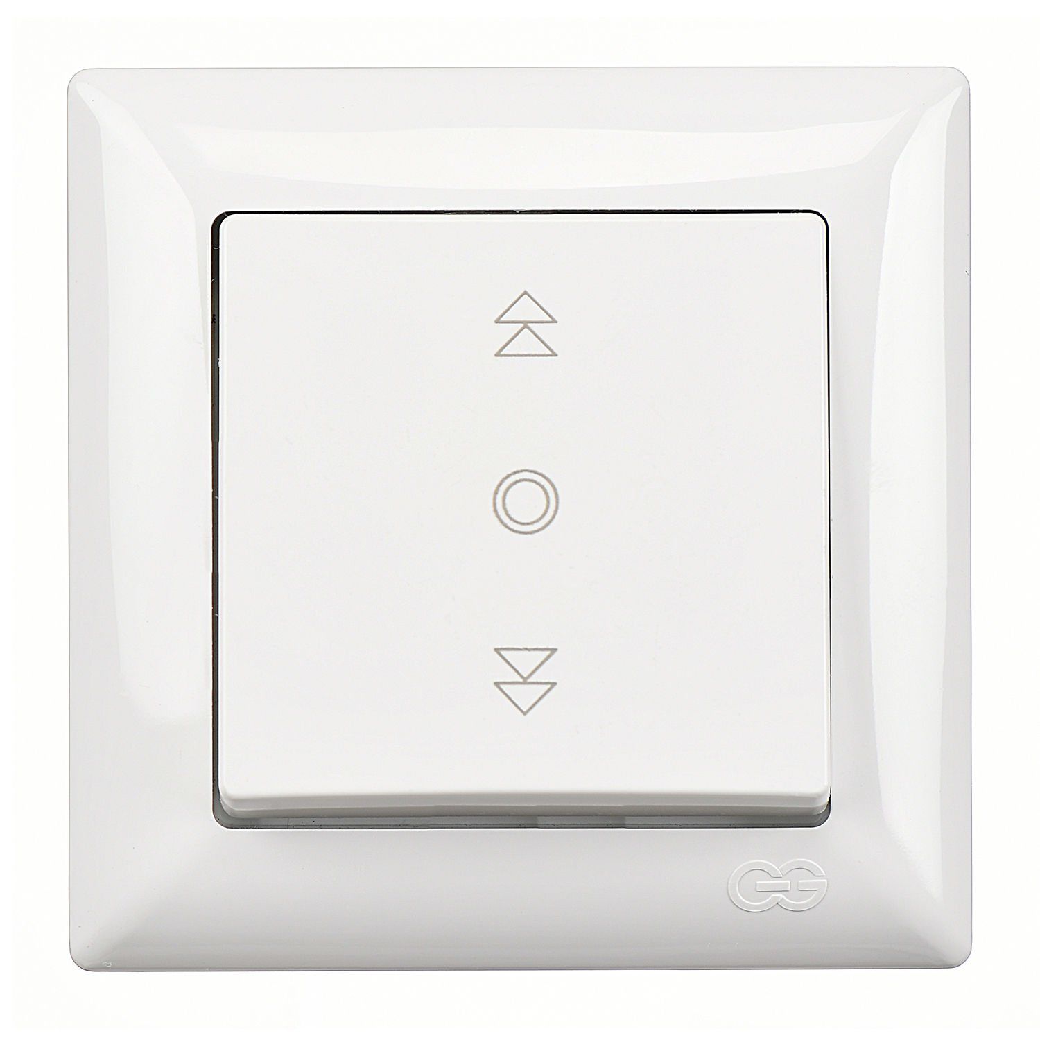 Günsan Visage Jaluzi Kumanda Anahtarı (Tek Düğmeli) Beyaz