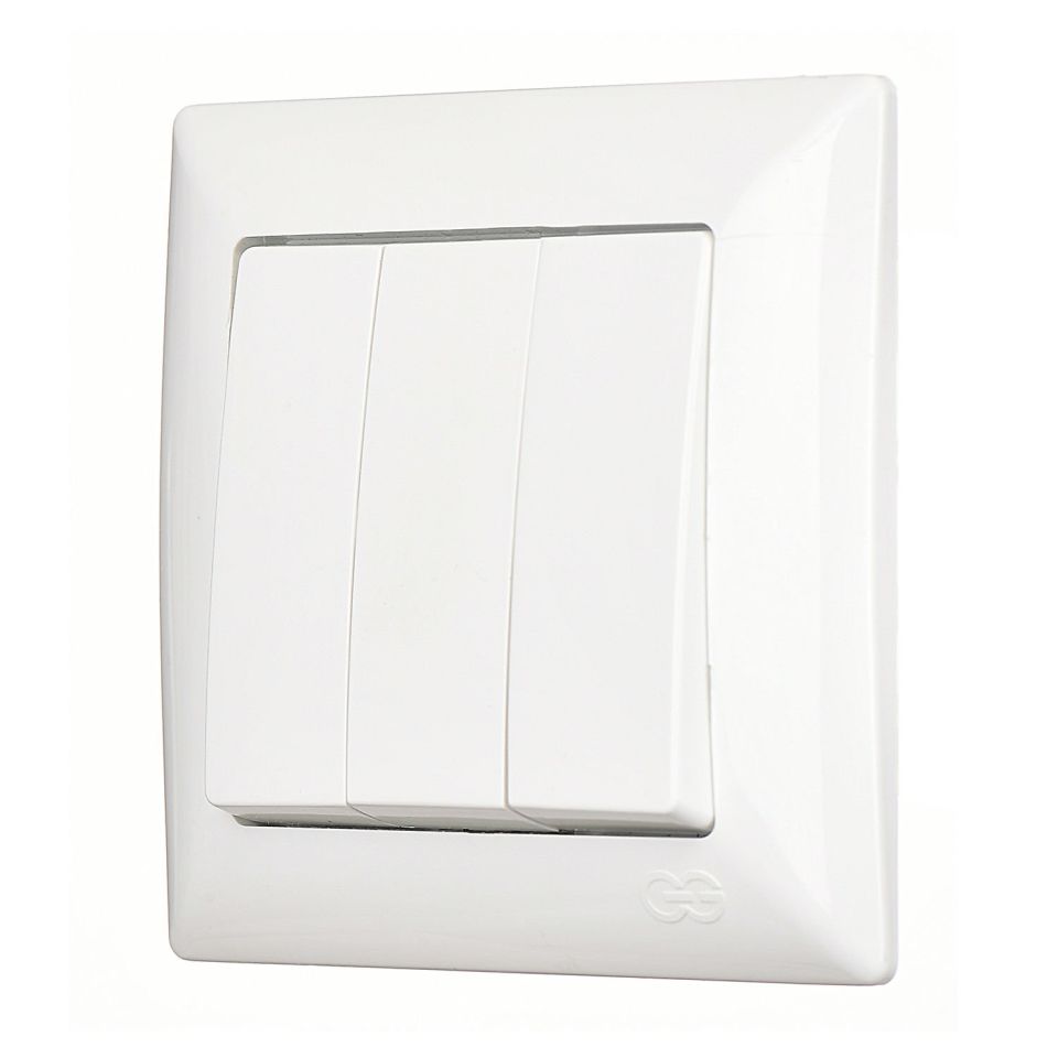 Günsan Visage Üçlü Anahtar Beyaz