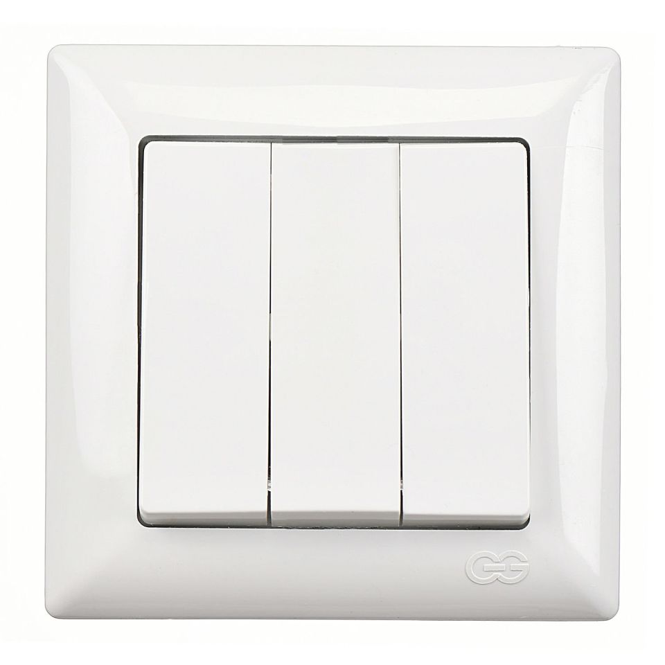 Günsan Visage Üçlü Anahtar Beyaz