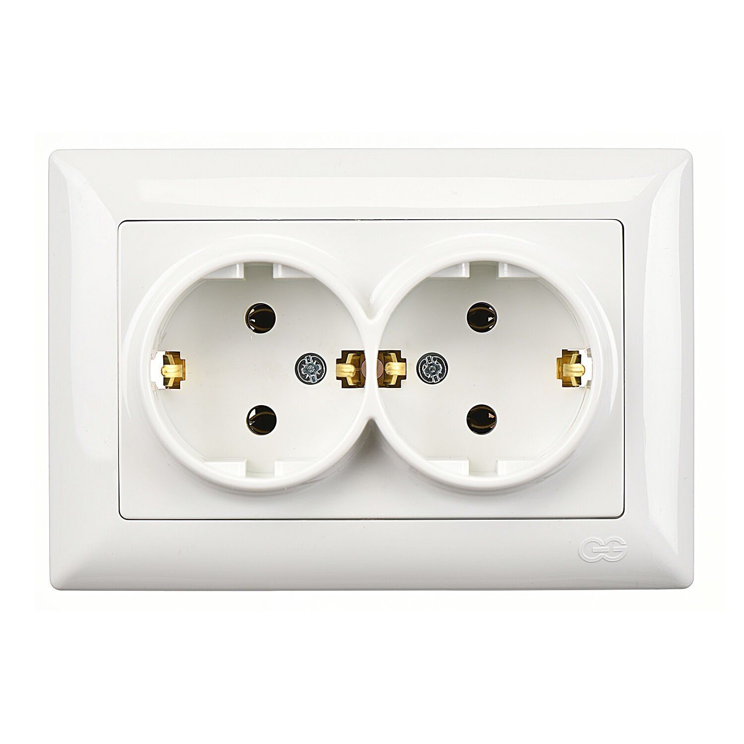 Günsan Visage İkili Topraklı Priz Beyaz