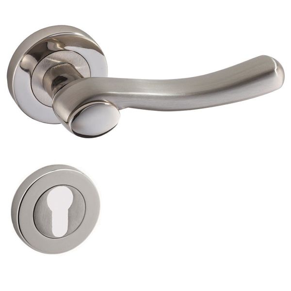 Dilara Saten Nikel Kapı Kolu Rozetli Yale Sağ (ADET)