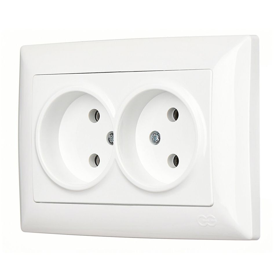 Günsan Visage İkili Priz Beyaz